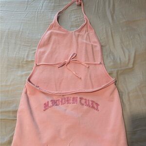 Pink Women's Halter Dress